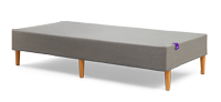 Purple Upholstered Platform Twin XL | Stone Grey